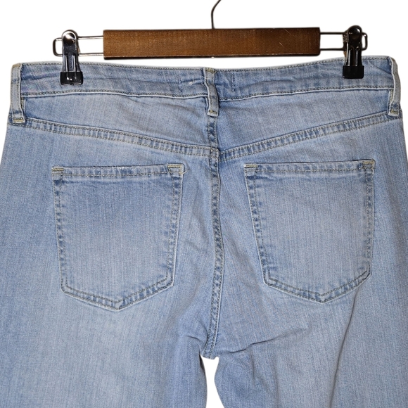 Free People We The Free Mid Rise Crop Flare Jeans Size 29 Etna Blue - Picture 5 of 5